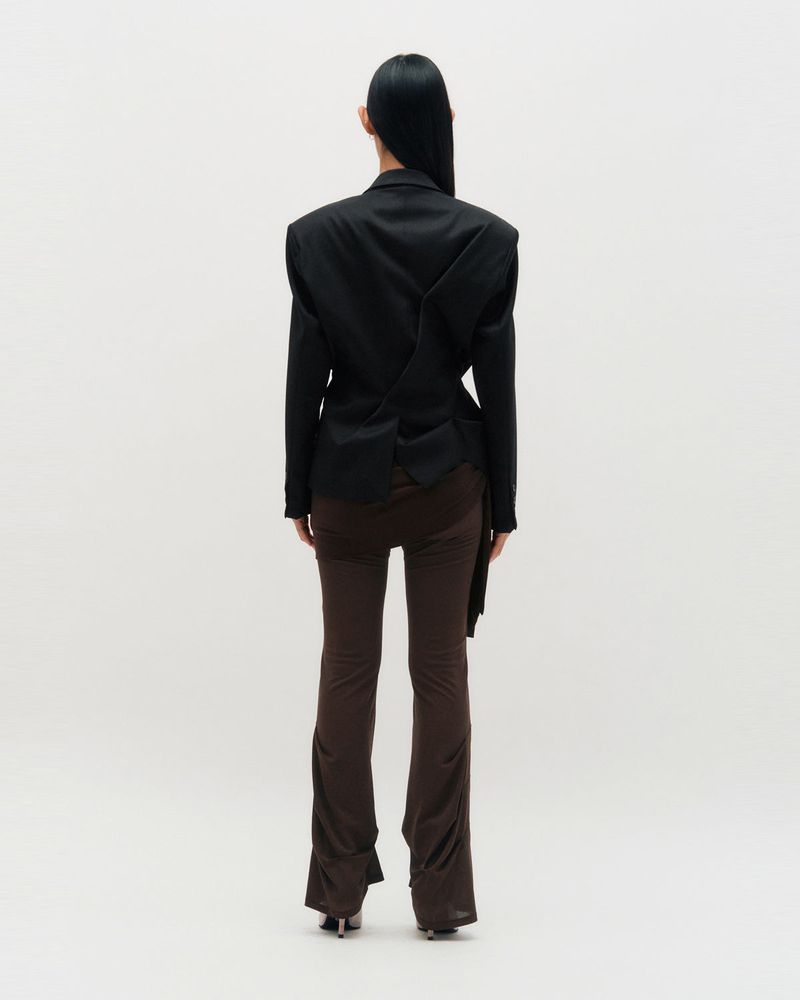 DOZI - Pinched Oversize Tailored Jacket _ BLACK