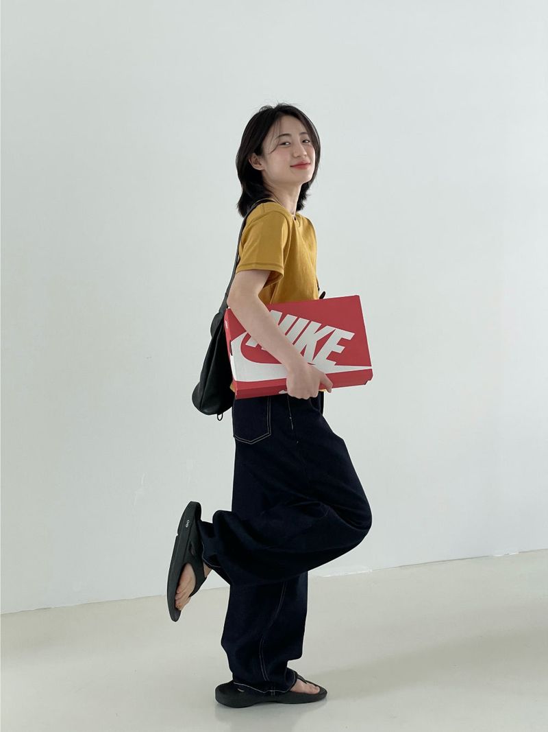 Cross leather sling bag