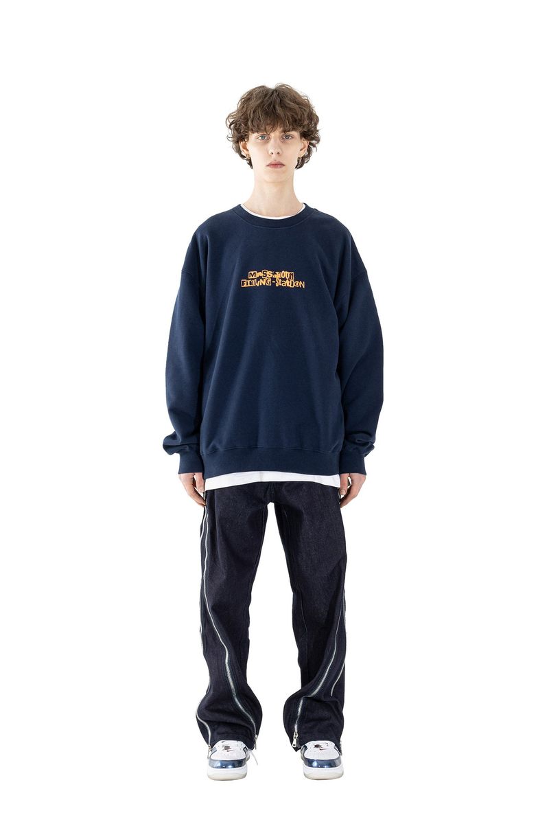 OBLIQUE MS ZIPPER DENIM