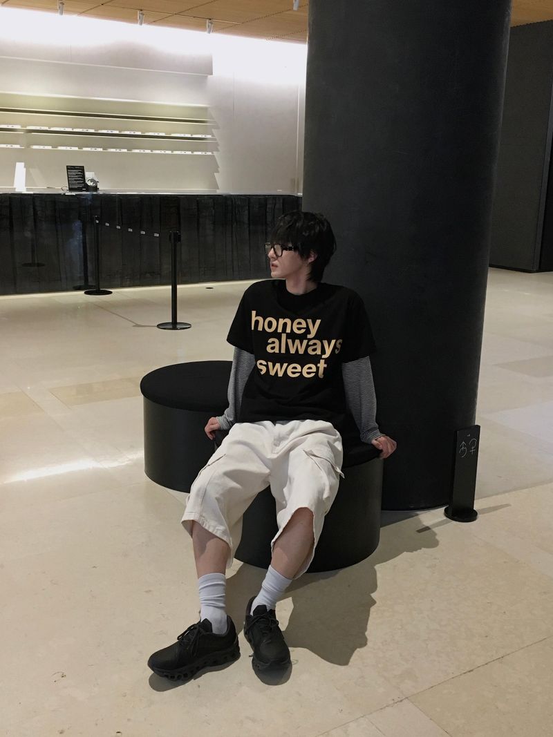 Sweet Semi-Crop Short-Sleeve T-Shirt 6C