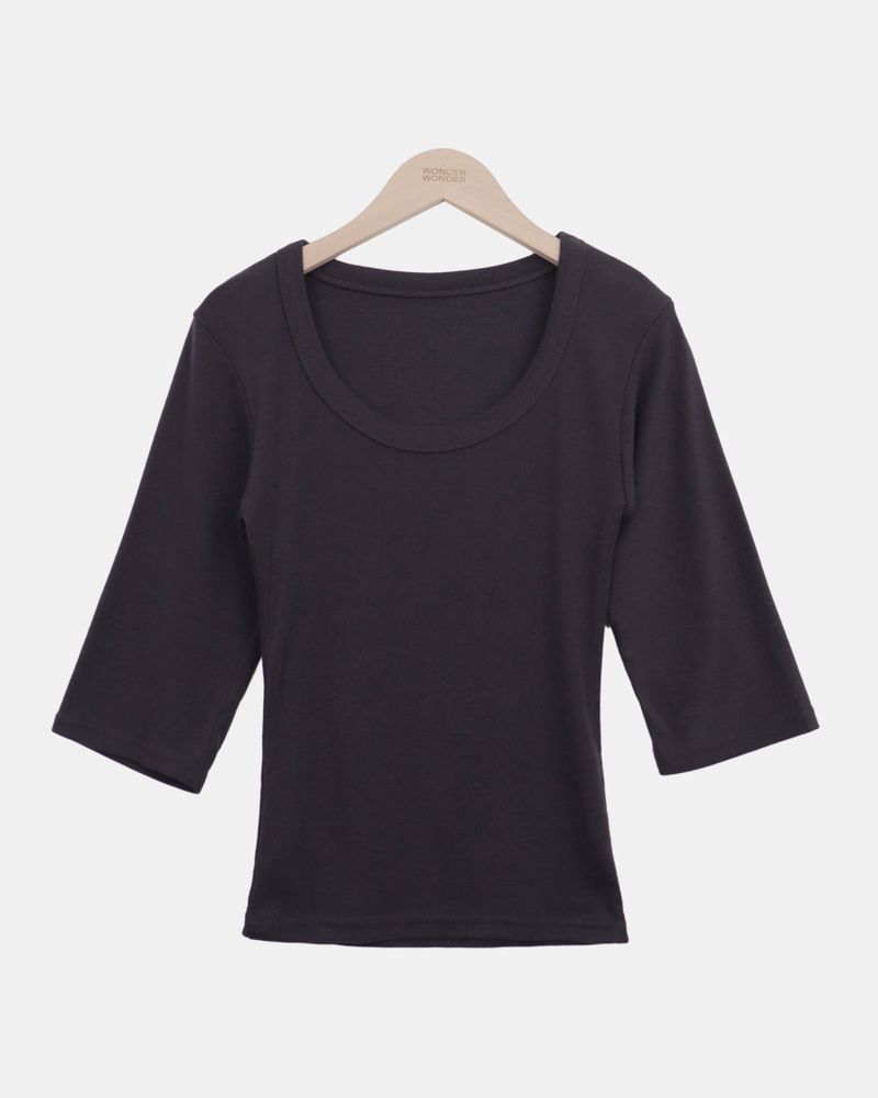 Luhel Round-Neck 7-Sleeve T-Shirt