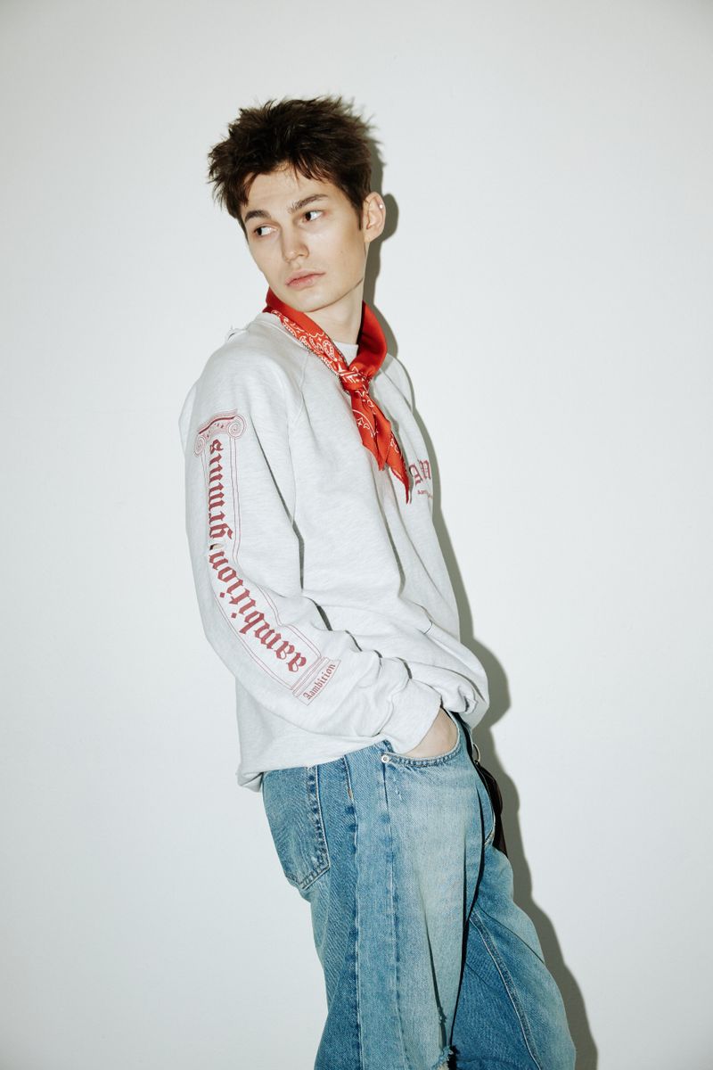 Column Sweat-Shirts (Salted-White)