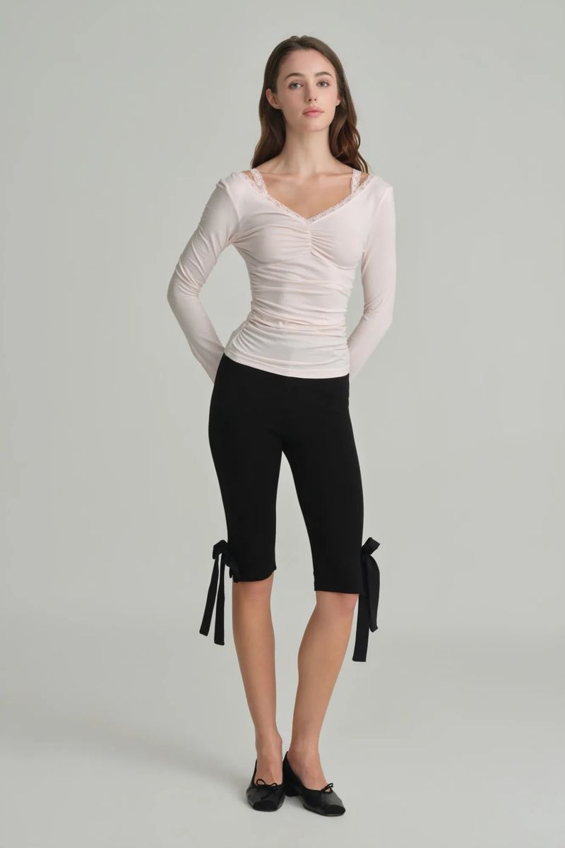 Ballerina lace long sleeve, Pink