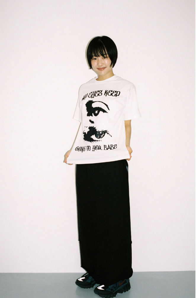 Twister Star Sweat Long Skirt - Black