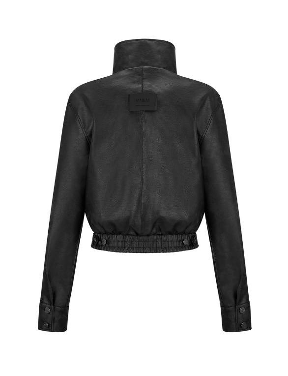 [mnem] Wisp Leather Jacket