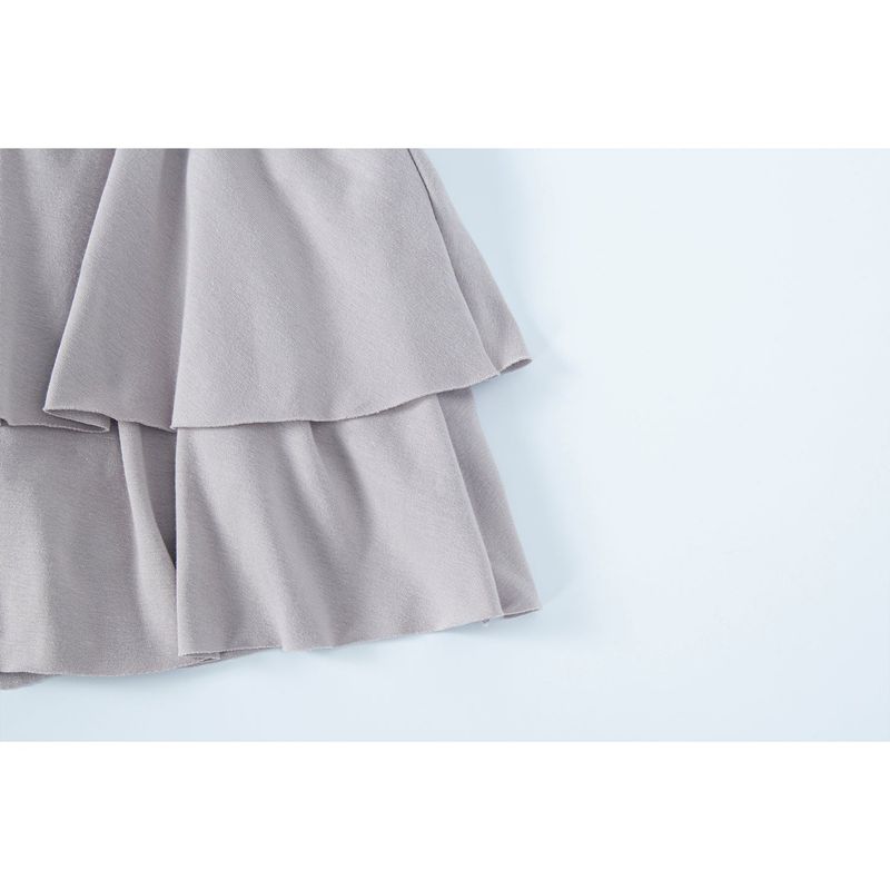 PLIE SKIRT-MAUVE GRAY