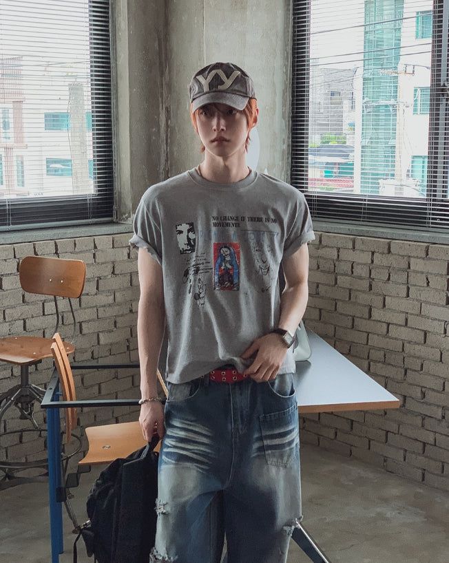 2PLAN（ツープラン）の「ロガン アートワーク グラフィック ショート スリーブ Tシャツ（トップス）」