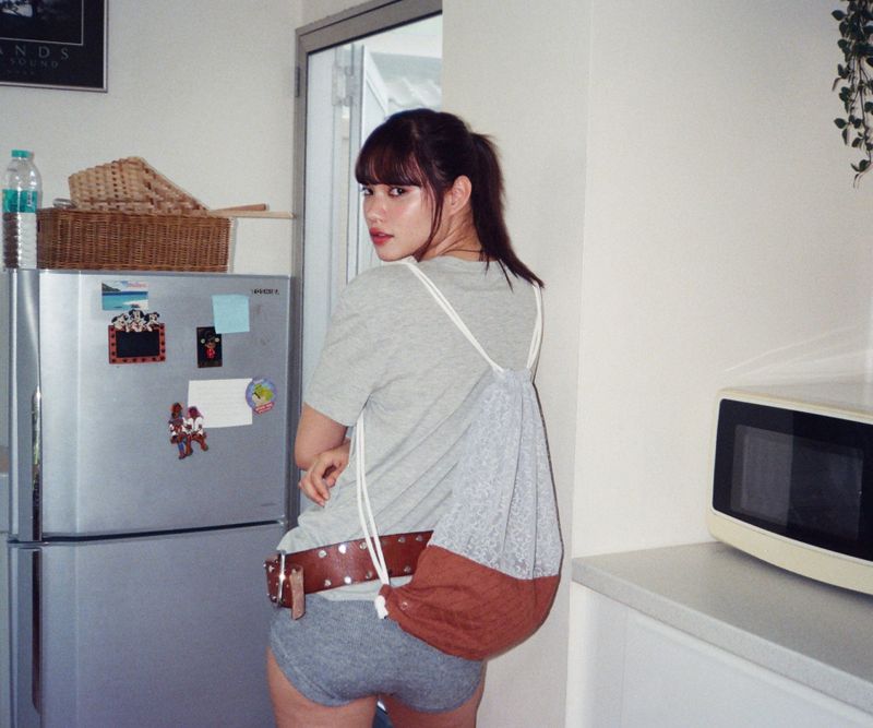 Lace Drawstring Bag - Sora