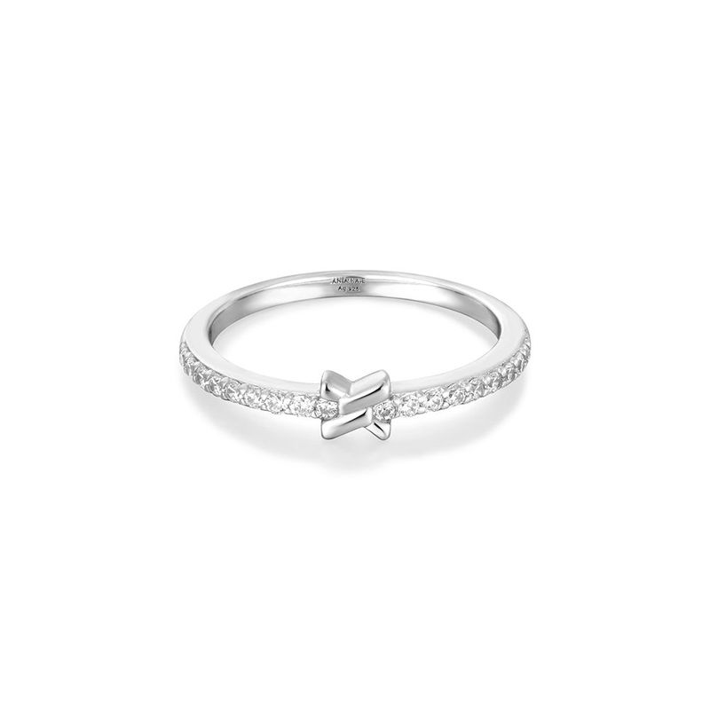 ANIA HAIE（アニア ハイエ）の「クロス キュービックジルコニア 925 シルバー リング R061-01H（アクセサリー）」