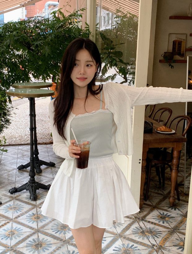 ML Summer Flare Mini Skirt Pants (2color)