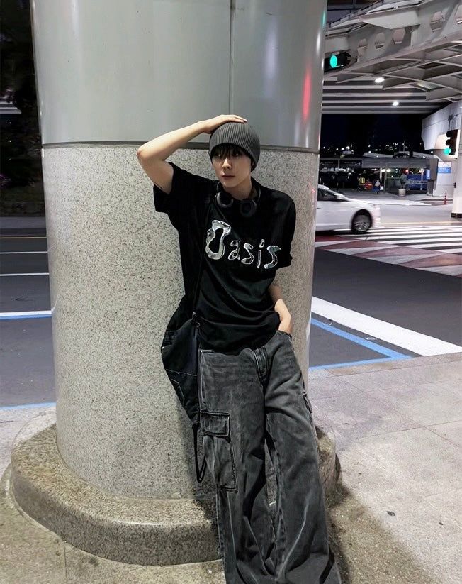 "Metallic Oasis Tee "