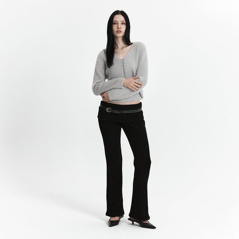 C SOFT KNIT CARDIGAN SET-UP_GREY
