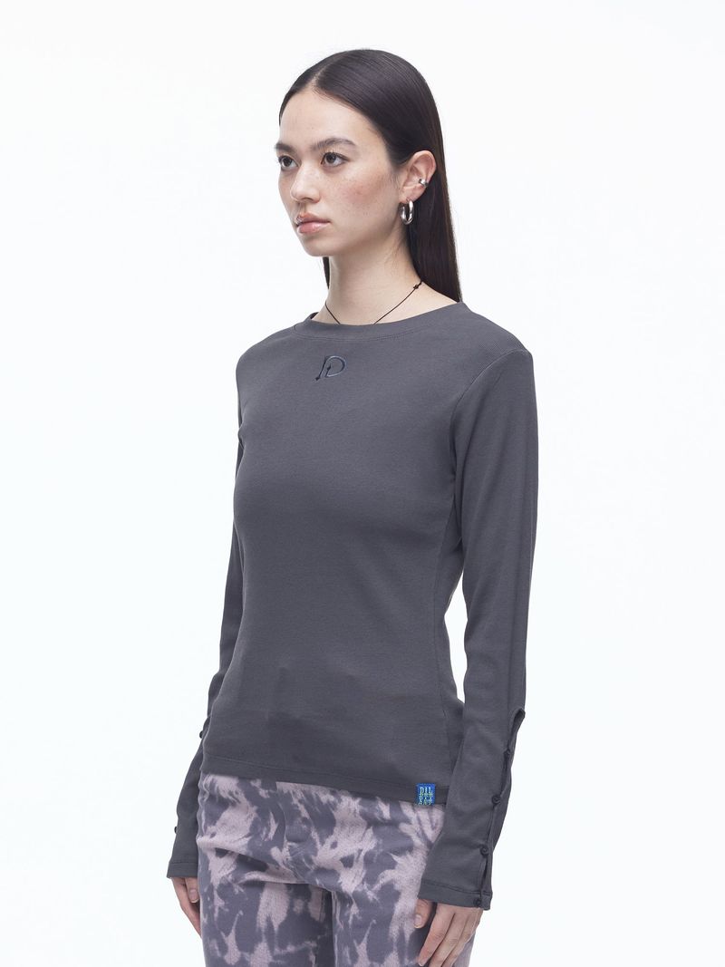 DILETTANTISME(ディレッタンティズム)の「Slit Button T-shirts(CH)(Tops)」