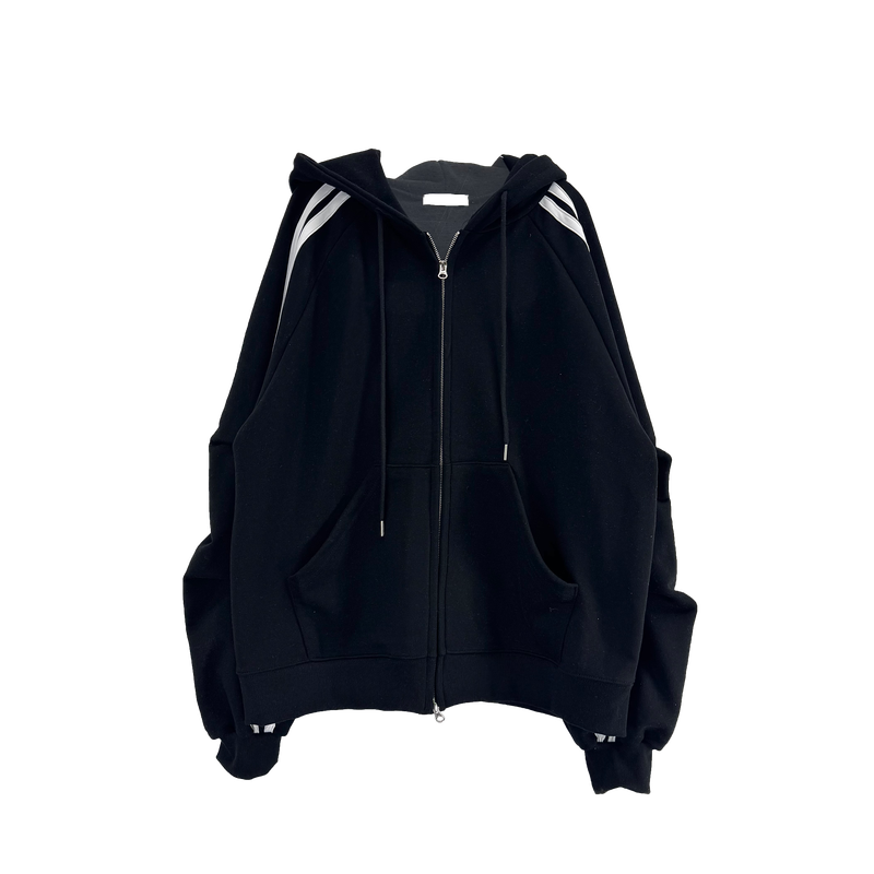 eight track hoodie zip-up 