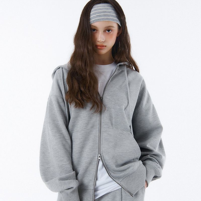 RANDOMOFF（ランダムオフ）の「[Unisex] ベーシックラインオーバーフィット2ウェイジップアップ (4color)（トップス）」