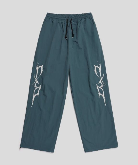 THUNDER EMBROIDERY LOGO STRING NYRON PANTS