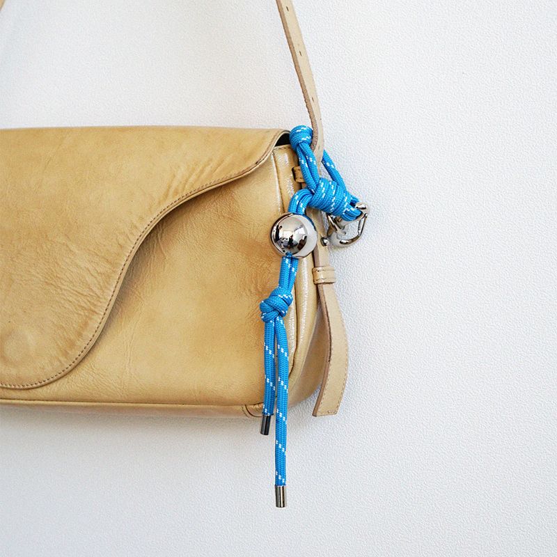 2WAY ROPE BALL BAG CHARM KEYRING 