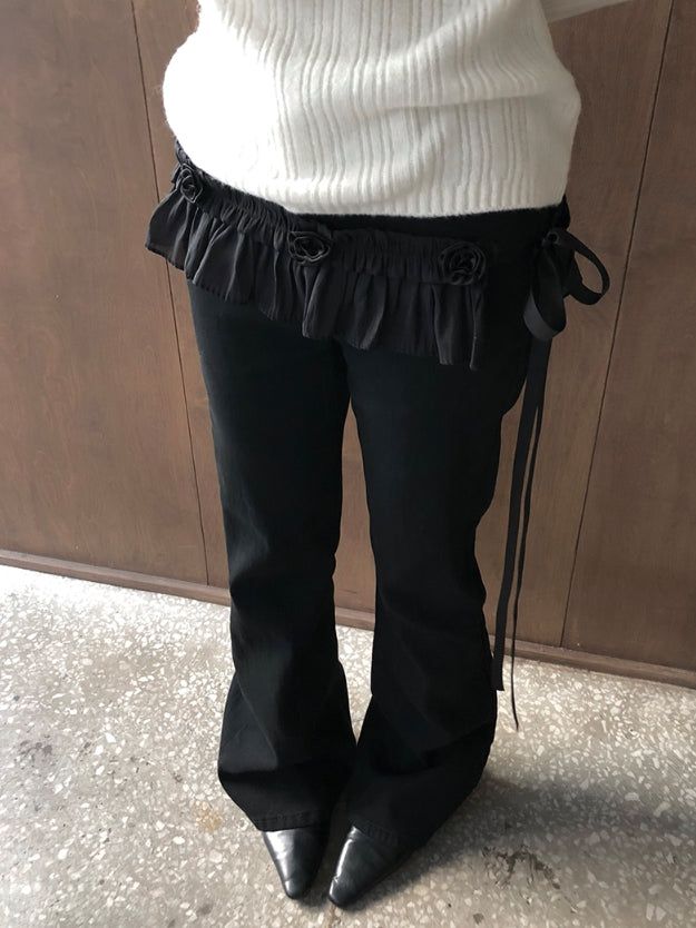 Chomi Rose Layered Mini Skirt