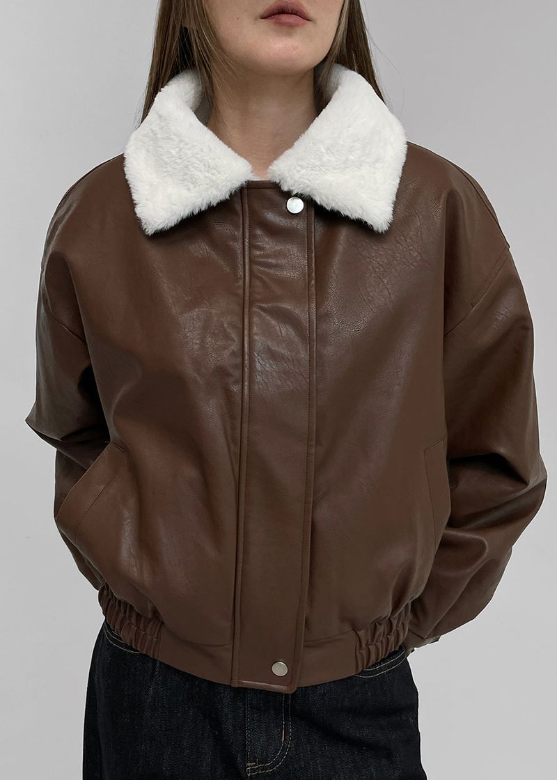 [MADE] Cressy fur leather blouson