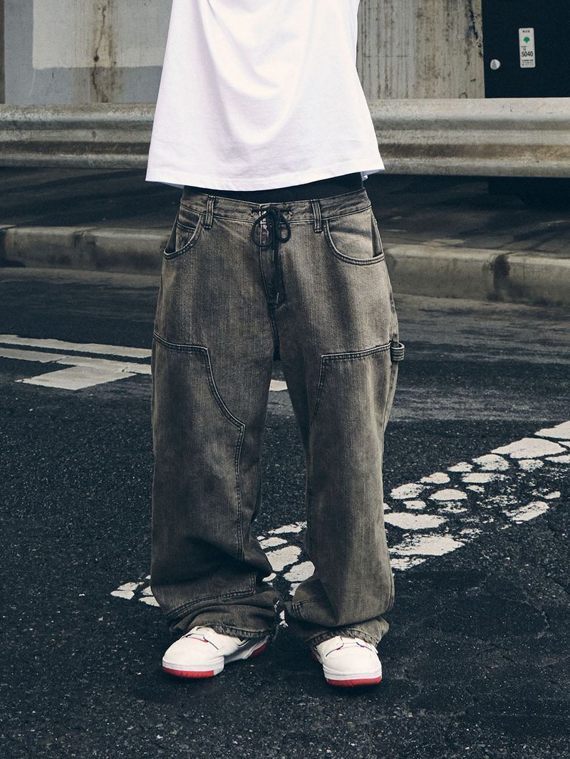 WORK WIDEFIT DENIM PANTS BLACK