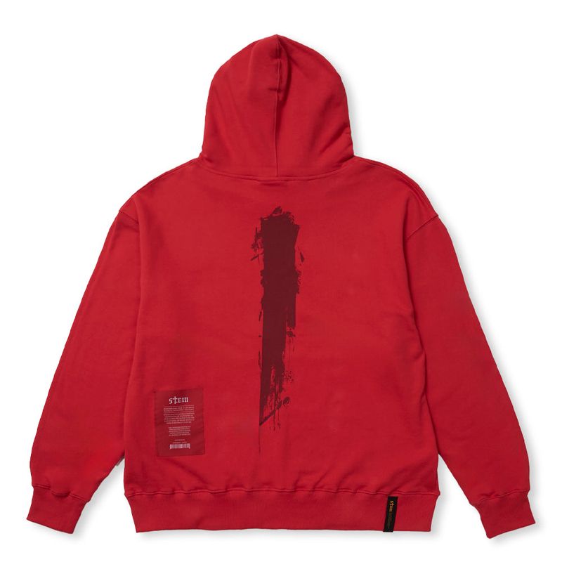 PAINT HOODIE BLACK / RED