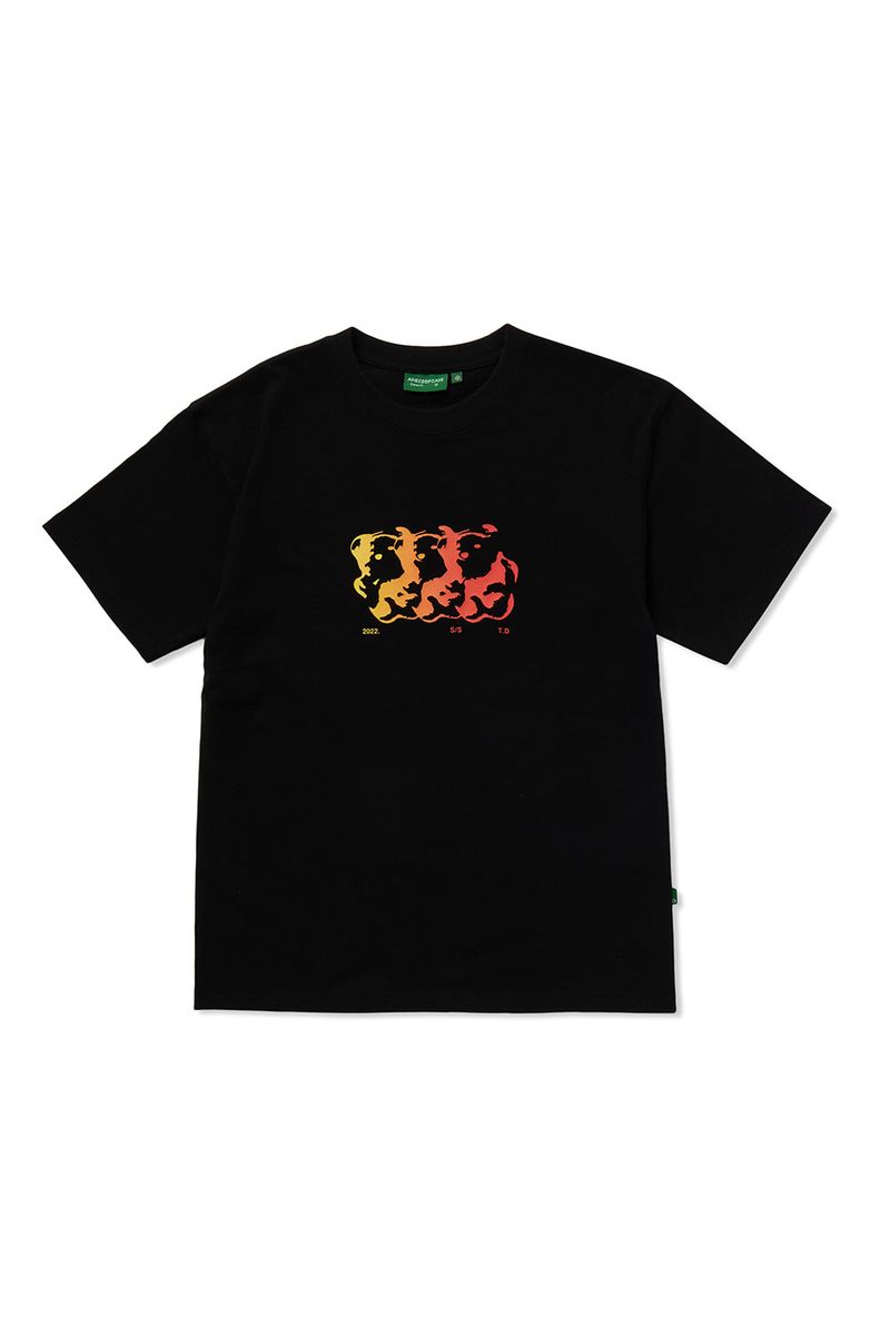 Flame Bear Tee_Black