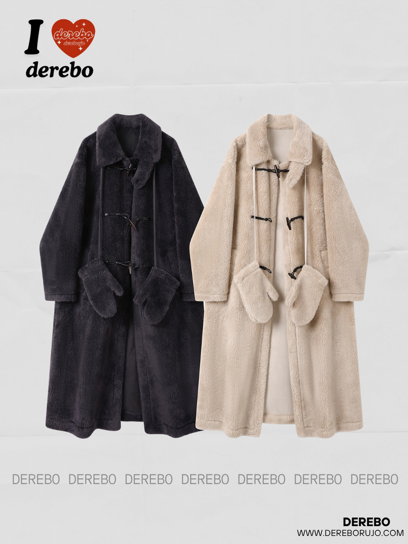 Snow Toggle Wool Mustang Long Coat