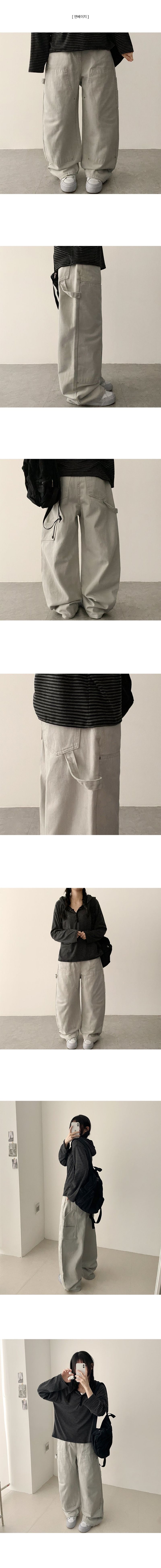 Ricoh Rivet Point Cargo Carpenter Cotton Pants