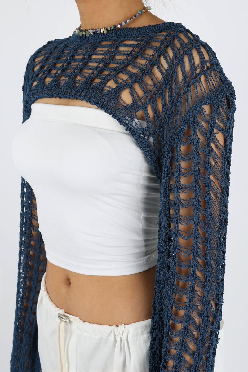 NET SUMMER KNIT BOLERO