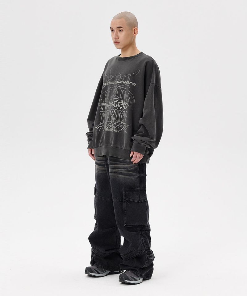 MULTI-LOGO PIGMENT SWEATSHIRT
