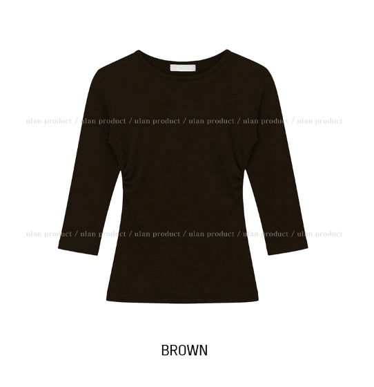Heez Basic Round Three Quarter Long Sleeve
