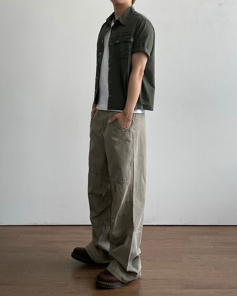 Season Panel Washed Pants