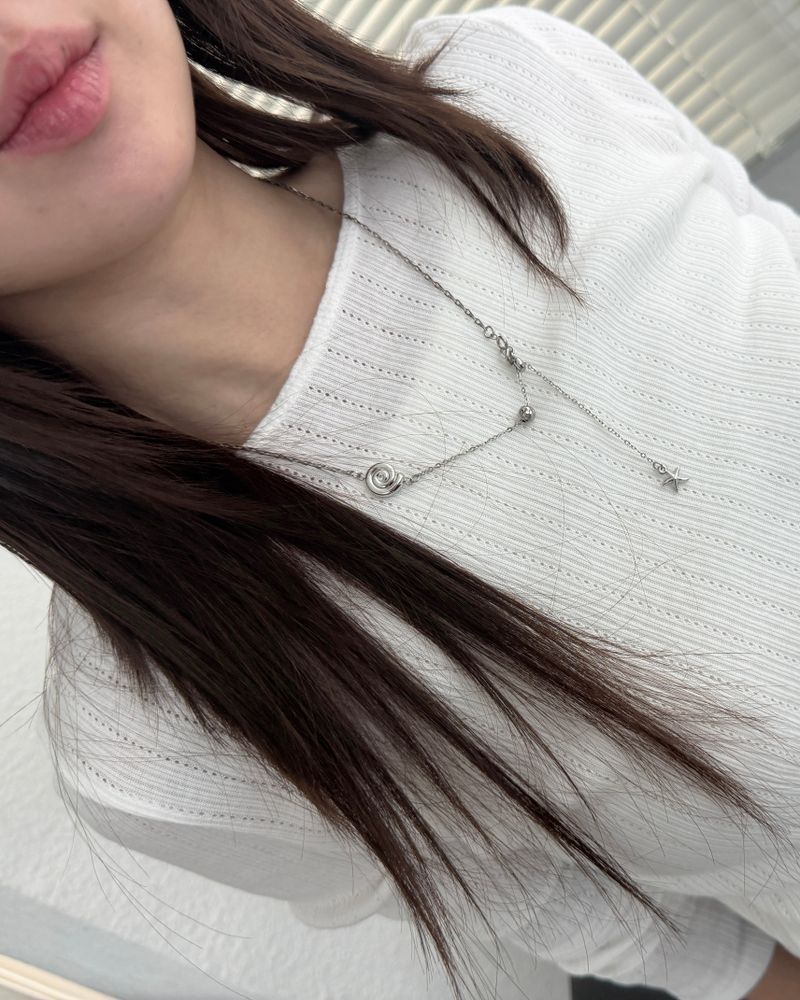 Star Shell Drop Necklace