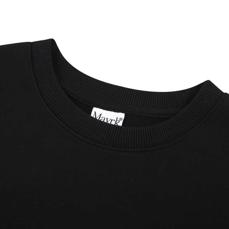 MVR PATCH LOGO SLEEK SWEATSHIRT BLACK
