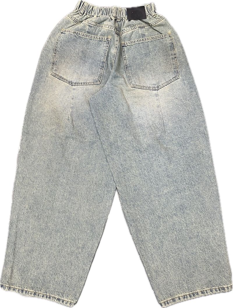 Biker Patch Denim Pants – M, L (3 Colors)