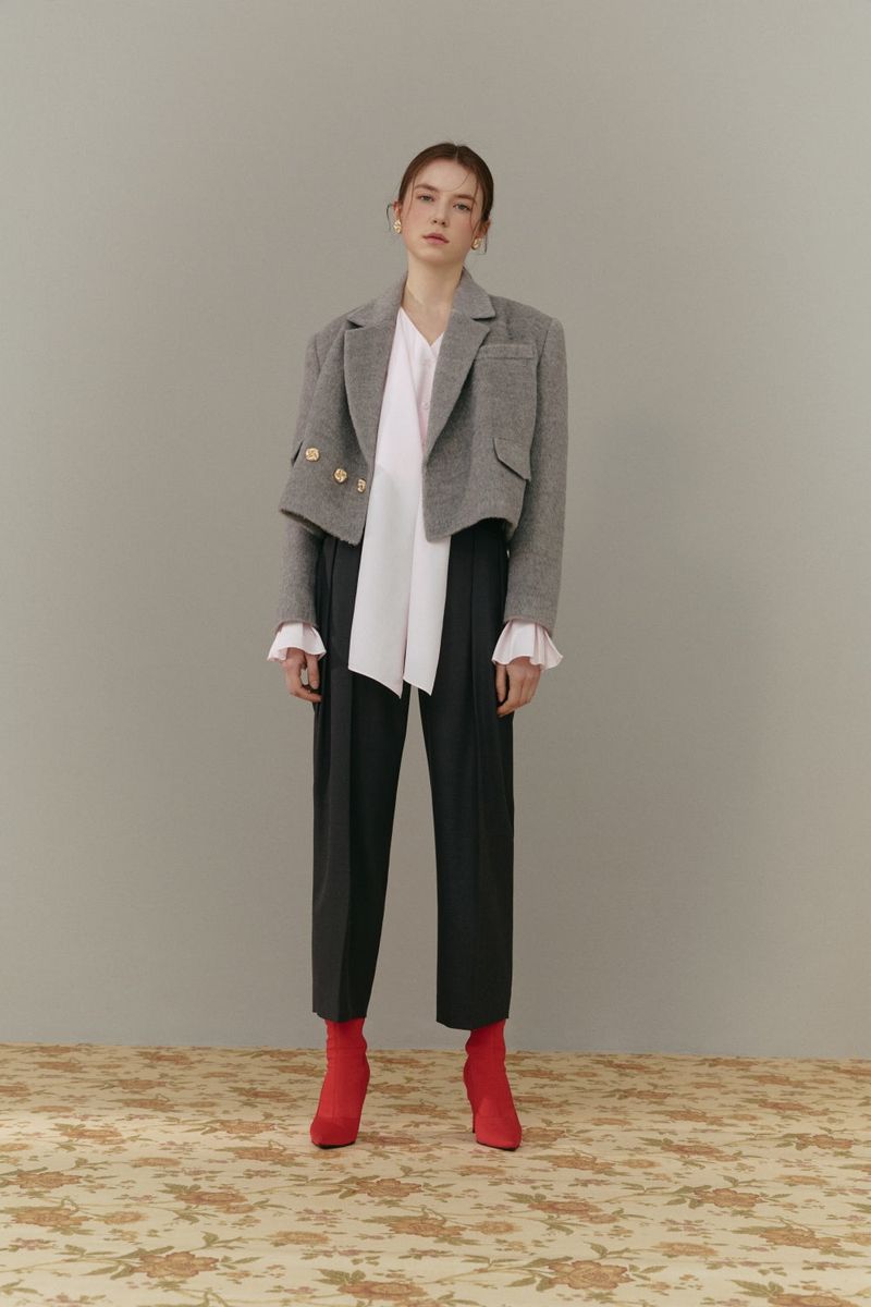 Gold button pants