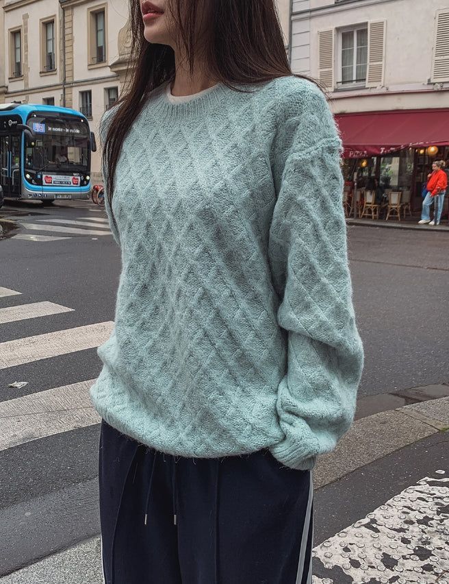 DIA Argyle Over Wool Knitwear