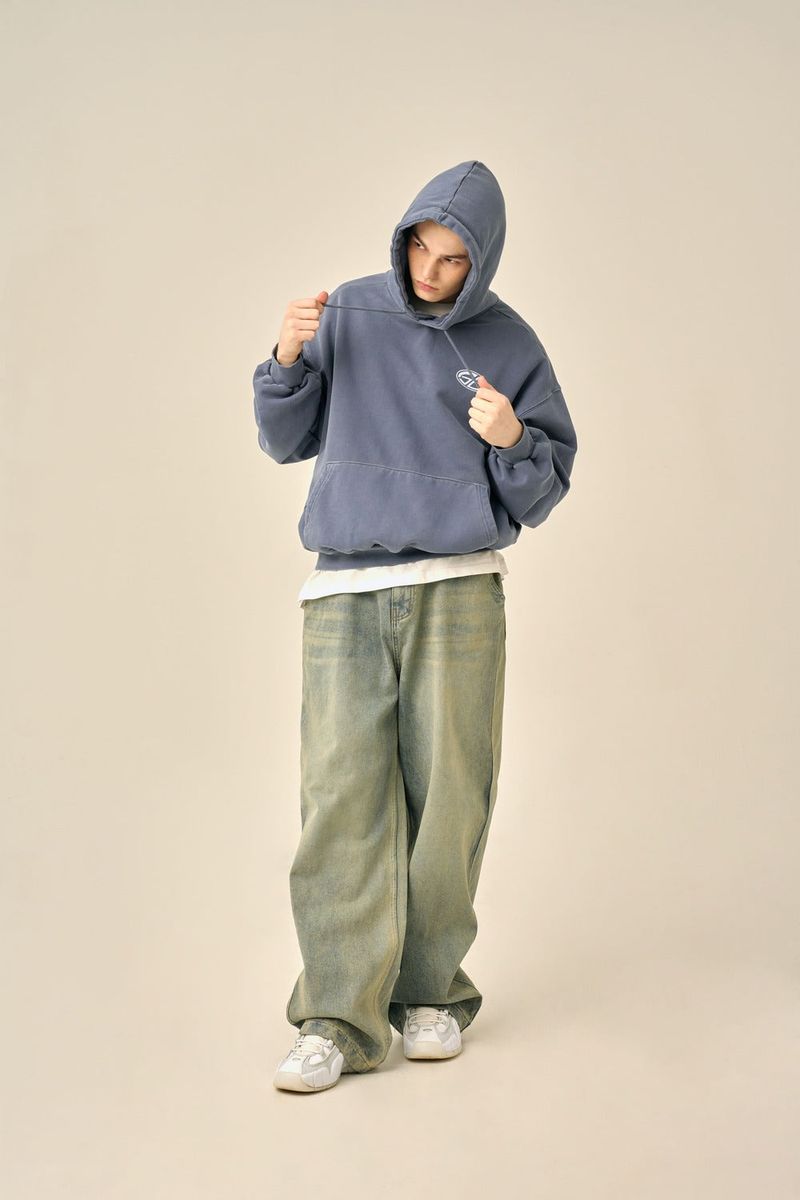 VINTAGE WASHED-OUT DENIM PANTS
