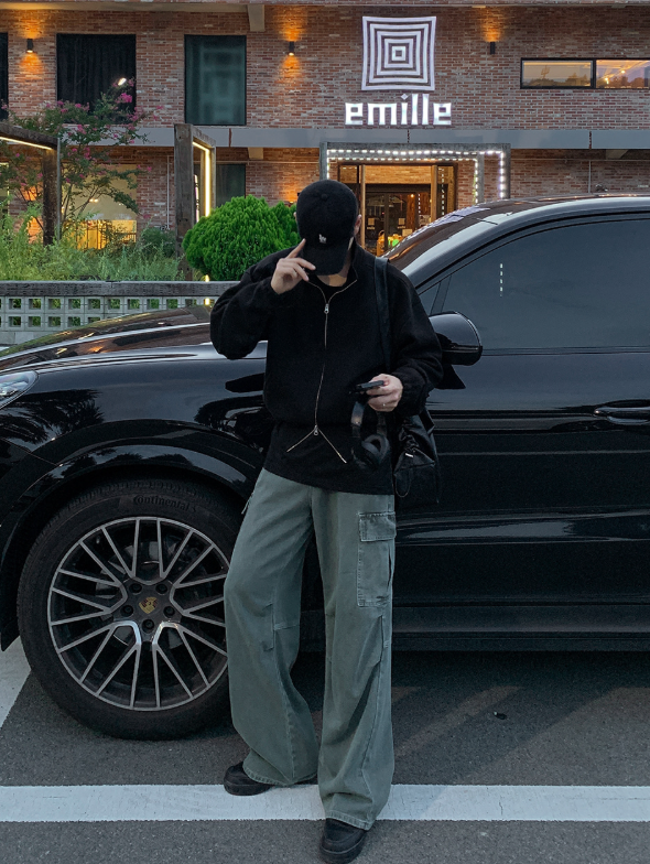 First Casual Overfit High Neck Zip-Up