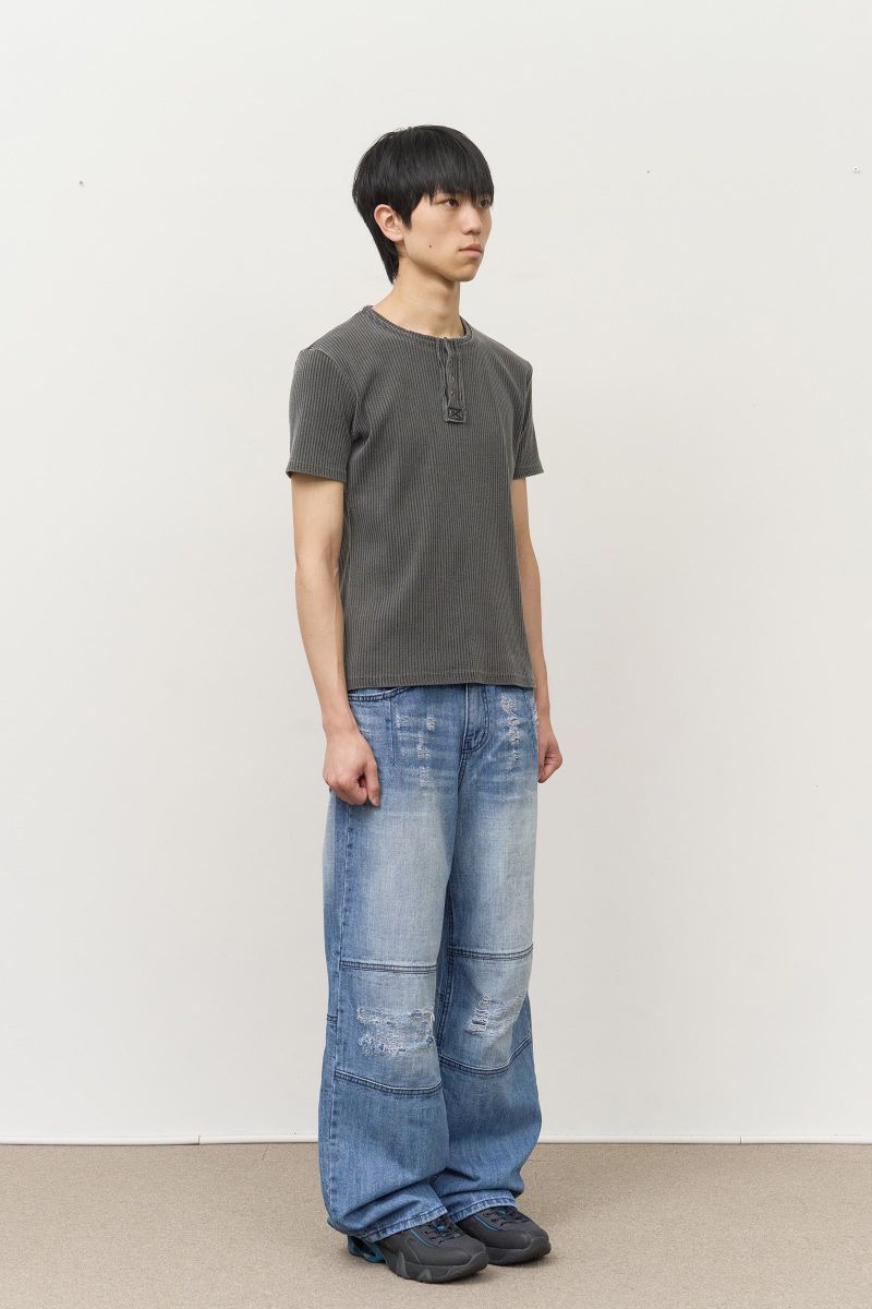 Drow Pigment Henley Top