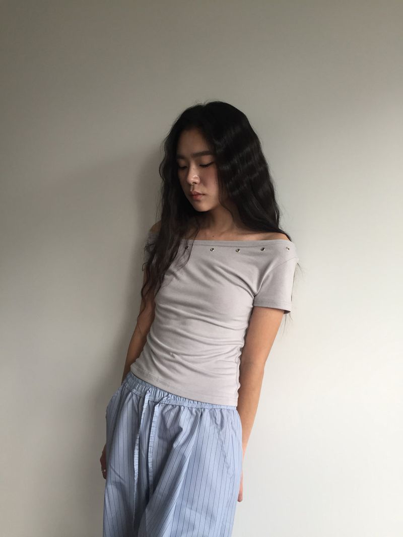 Rush Eyelet T-shirt (3color)