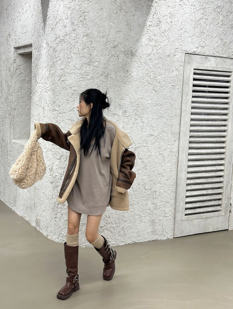 bourbon wool leg warmer