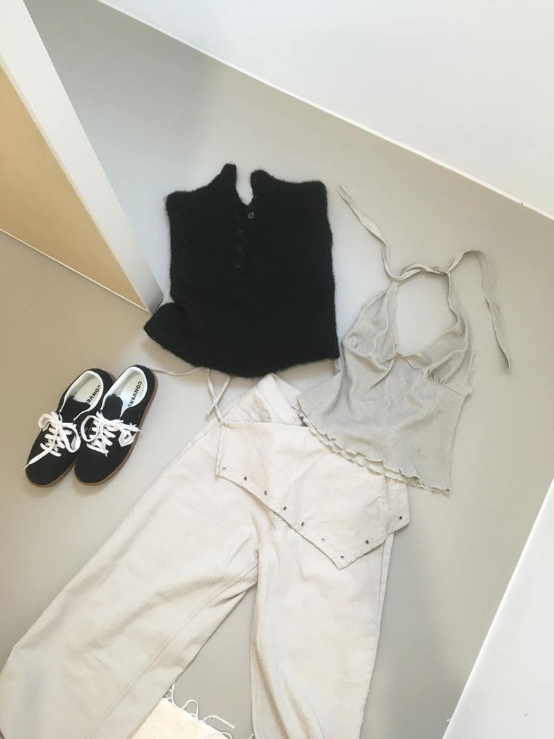 Scarf Layered Pants