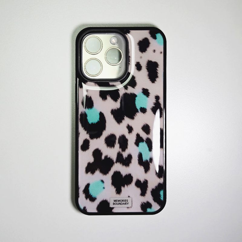 Soft Pop Leopard Phone Case Pale Blush (BK_Epoxy)