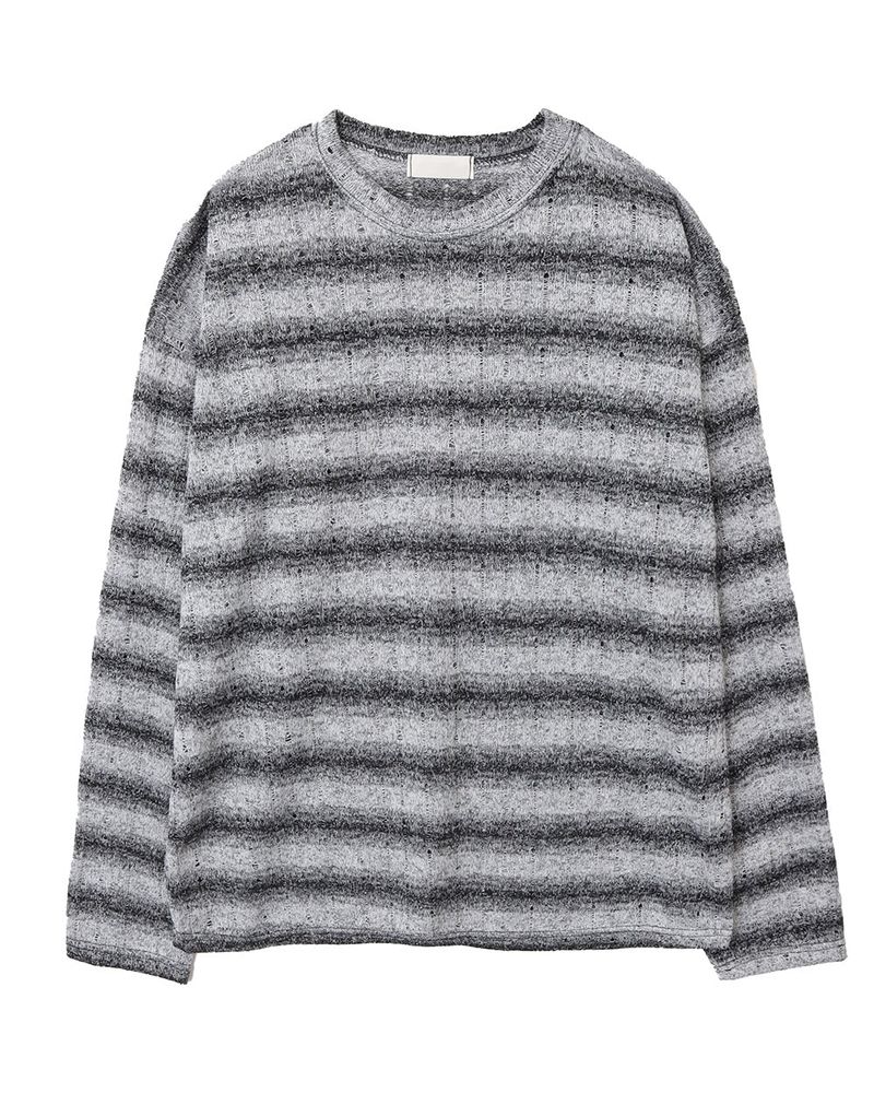 Ruin See-Through Stripe Knit