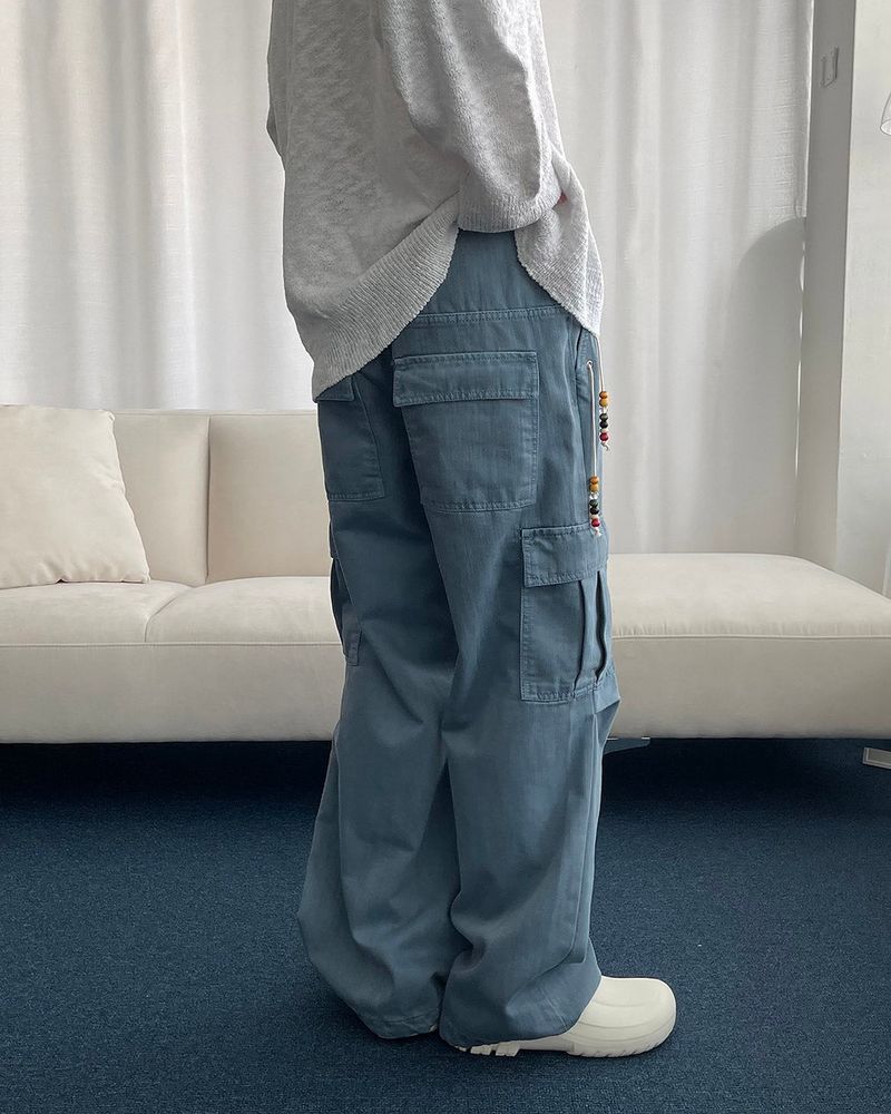 CL Ditto beads Washing cargo pants (3 colors)