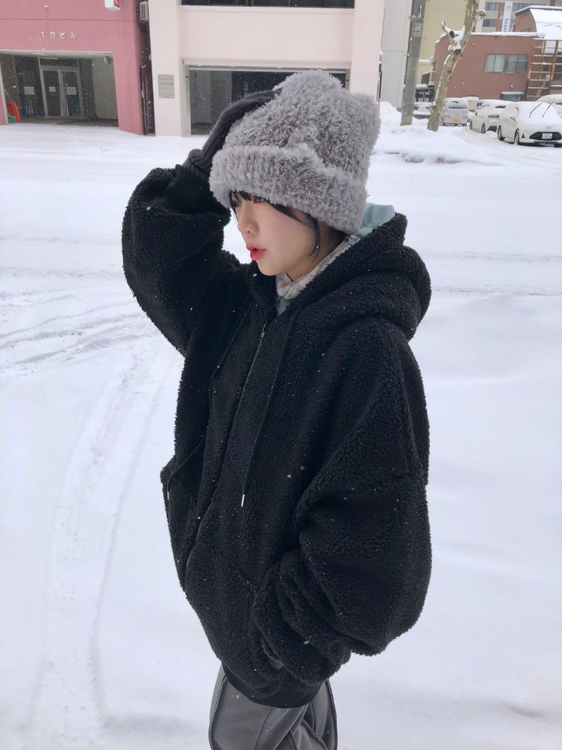 Pori hood zip-up