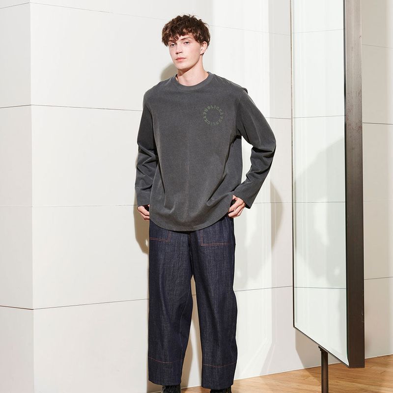  [UNISEX] JACKSON PRINTED TEE, PIGMENT GREY