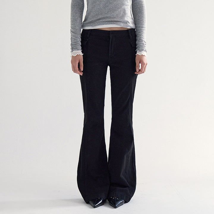 [MADE/4 Sizes] [Digen] Panel Cargo Bootcut Cotton Pants - 4 Colors