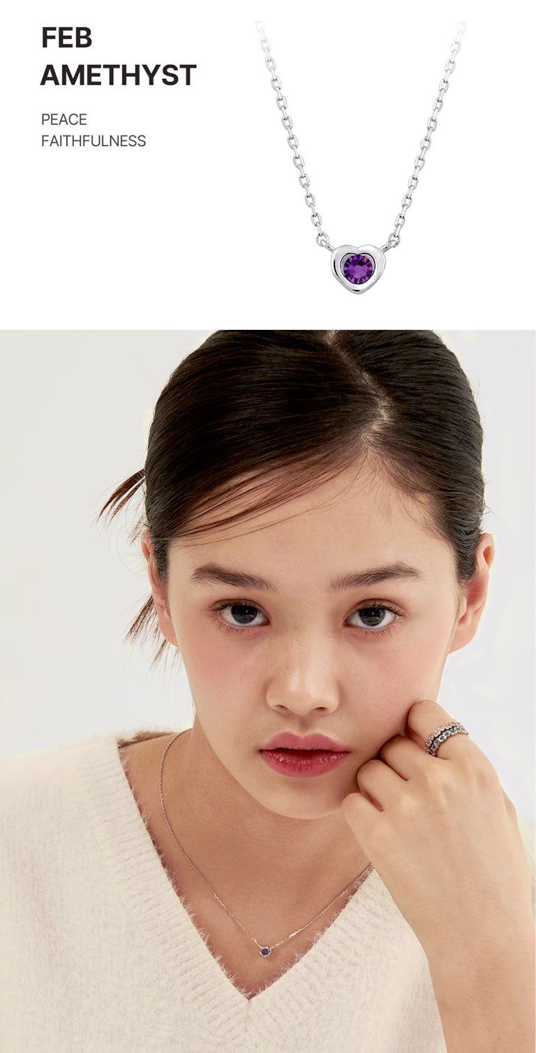 My Birthstone Necklace (12 color)
